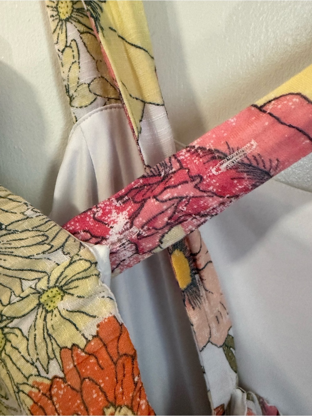 Lane Bryant Floral Maxi Dress in Pink, Orange & White - Picture 6 of 8